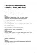 Chemotherapy&sol;Immunotherapy Certificate Course &lpar;ONS&comma;ONCC&rpar; NEWEST 2025&sol;2026 ACTUAL EXAM COMPLETE QUESTIONS AND CORRECT DETAILED ANSWERS &lpar;VERIFIED ANSWERS&rpar; &vert;ALREADY GRADED A&plus;&vert;&vert;BRAND NEW&excl;&excl;