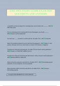 GM1 SWE STUDY GUIDE EXAM 2025 QUESTIONS AND ANSWERS