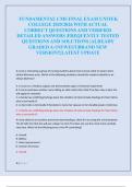  FUNDAMENTAL CMS FINAL EXAM UNITEK  COLLEGE 2025&sol;2026 WITH ACTUAL  CORRECT QUESTIONS AND VERIFIED  DETAILED ANSWERS &vert;FREQUENTLY TESTED  QUESTIONS AND SOLUTIONS &vert;ALREADY  GRADED A&plus;&vert;NEWEST&vert;BRAND NEW  VERSION&excl;&excl;&vert;LATEST UPDATE 