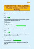 FIRE INSTRUCTOR 3 FINAL EXAM REAL  EXAM Questions and Answers &lpar;Expert  Solutions&rpar; 