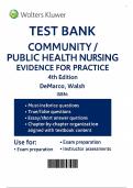 Community & Public Health Nursing&colon; Evidence for Practice 4th Edition - Test Bank by Susan E&period; Demarco&comma; Donna M&period; Walsh
