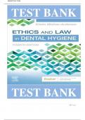 Test Bank For Ethics and Law in Dental Hygiene 4th Edition by Kristin Minihan-Anderson RDH MSDH&vert;&vert;ISBN&colon;9780323761192