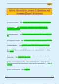 forest biometrics exam 2 Questions and  Answers &lpar;Expert Solutions&rpar; 