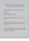 SSM TCAR Exam Newest 2025 Complete 200 Questions And Correct Detailed Answers
