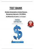 Strategic Compensation&colon; A Human Resource Management Approach&comma; 11th Edition by Martocchio - Test Bank&comma; All 1-14 Chapters Covered &comma;Latest Edition
