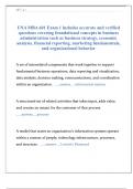 UNA MBA 601 Exam 1 includes accurate and verified questions covering foundational concepts in business administration such as business strategy