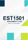 EST1501 Assignment 3 ANSWERS 2025 -  Due 31 July 2025