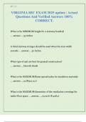VIRGINIA HIC EXAM 2025 update