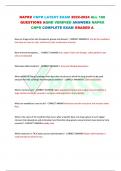Naprx cnpr latest exam 2025