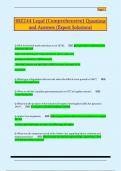 IRE244 Legal &lpar;Comprehensive&rpar; Questions  and Answers &lpar;Expert Solutions&rpar;