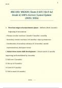 NSG 320&sol; NSG320 &vert; Exam 2 GCU &vert; Qs & As&vert; Grade A&vert; 100&percnt; Correct &vert; Latest Update &lpar;2025&sol; 2026&rpar; 