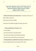  NSG 320&sol; NSG320 &vert; Exam 2 GCU &vert; Questions & Answers&vert; Grade A&vert; 100&percnt; Correct &vert; Latest Update &lpar;2025&sol; 2026&rpar; 