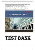  TEST BANK FOR FUNDAMENTALS OF CORPORATE FINANCE 10TH EDITION  BY Stephen Ross&comma; Randolph Westerfield&comma; 100&percnt; A&plus;