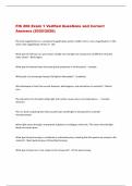 FIS 206 Exam 1 Verified Questions and Correct  Answers &lpar;2025&sol;2026&rpar; 