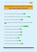 Maryland State Laws and Fines Questions  and Answers &lpar;Expert Solutions&rpar; 
