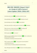 NSG 320&sol; NSG320 &vert; Exam 3 &vert; Qs & As &vert; Grade A&vert; 100&percnt; Correct &vert; Latest Update &lpar;2025&sol; 2026&rpar; GCU