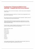 Fundamentals of Engineering Midterm Exam  2025&sol;2026 &ndash; Complete Q&A with Correct Answers