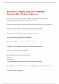 Foundations of Engineering EXAMS COMPILATION BUNDLE