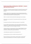 Florida Funeral Rules and Regulations 2025&sol;2026 &ndash; Complete  Q&A with Correct Answers 