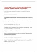 PA State Board of Funeral Directors&colon; Jurisprudence Exam  2025&sol;2026 &ndash; Complete Q&A with Correct Answers 