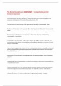 PA State Board Exam 2025&sol;2026 &ndash; Complete Q&A with  Correct Answers