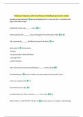 B234 exam 1 Questions with Correct Answers Verified by Experts&vert; Latest Update