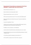 Massachusetts Funeral Director Jurisprudence State Exam  2025&sol;2026 &ndash; Complete Q&A with Correct Answers 