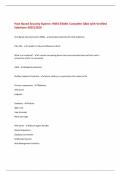 Host Based Security System -HBSS EXAM&colon; Complete Q&A with Verified  Solutions-2025&sol;2026 