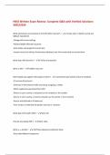 HBSS Written Exam Review&colon; Complete Q&A with Verified Solutions 2025&sol;2026