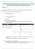 WGU Mathematics History and Technology Task 1 &vert; Passed on First Attempt &vert; 2025 Update &vert; Complete Solution