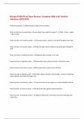 Biology B HBS&sol;Final Exam Review&colon; Complete Q&A with Verified  Solutions-2025&sol;2026 