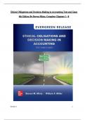 TEST BANK For Ethical Obligations and Decision-Making in Accounting Text and Cases 6th Edition By Steven Mintz&comma; William Miller&vert; Complete Chapter &vert; 100 &percnt; Verified
