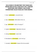  UCLA Phlebotomy Exam 1 &vert; Questions with Correct Answers &vert; 100&percnt; Pass&period;
