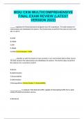 WGU C836 MULTI&sol;COMPREHENSIVE FINAL EXAM REVIEW 2025 UPDATE Verified Questions And Answers &vert; With 100&percnt; Correct Answers graded A&plus; Guaranteed Success&excl;&excl;