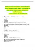 AAMI Comprehensive &lpar;Arts&rpar; Verified Multiple  Choice and Conceptual Actual Emended Exam  Questions With Reviewed 100&percnt; Correct  Detailed Answers  Guaranteed Pass&excl;&excl;Current Update 