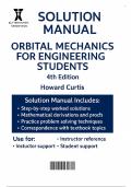 Orbital Mechanics for Engineering Students 4th Edition - Solutions Manual by Howard D&period; Curtis