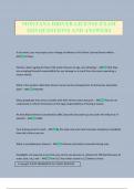 MONTANA DRIVER LICENSE EXAM 2025 QUESTIONS AND ANSWERS