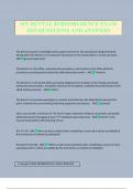 MN DENTAL JURISPRUDENCE EXAM 2025 QUESTIONS AND ANSWERS