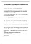WGU D443 STUDY FOR HESI EXAM QUESTIONS AND ANSWERS