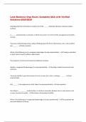 Lenb Business Orgs Exam &colon;Complete Q&A with Verified  Solutions-2025&sol;2026