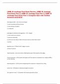 LENB- El Jourbagy Final Exam Review&comma; LENB- El Jourbagy  Final Exam Part 2&comma; LENB- El Jourbagy Final Part 3&comma; LENB- El  Jourbagy Final Exam Part 4 &colon;Complete Q&A with Verified  Solutions-2025&sol;2026 