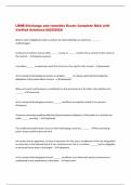 LENB Discharge and remedies Exam&colon; Complete Q&A with  Verified Solutions-2025&sol;2026 
