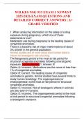 WILKES NSG 533 EXAM 1 NEWEST 2025&sol;2026 EXAM QUESTIONS AND DETAILED CORRECT ANSWERS &vert; A&plus; GRADE VERIFIED
