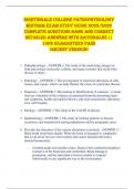 Nightingale College Pathophysiology  Midterm EXAM STUDY GUIDE 2025&sol;2026  COMPLETE QUESTIONS BANK AND CORRECT  DETAILED ANSWERS WITH RATIONALES &vert;&vert;   100&percnt; GUARANTEED PASS   <RECENT VERSION> 
