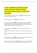 ATI OB- NEWBORN ASSESSMENT EXAM QUESTIONS AND VERIFIED ANSWERS 2025&sol;2026 SERIES &lpar;GRADED A&plus;&rpar; DETAILED ANSWERS&excl;&excl;