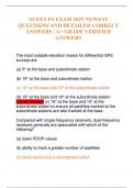 NCEES FS EXAM 2025 NEWEST QUESTIONS AND DETAILED CORRECT ANSWERS &vert; A&plus; GRADE VERIFIED ANSWERS