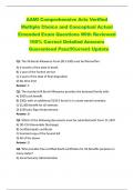 AAMI Comprehensive Arts Verified  Multiple Choice and Conceptual Actual  Emended Exam Questions With Reviewed  100&percnt; Correct Detailed Answers  Guaranteed Pass&excl;&excl;Current Update 