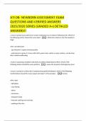 ATI OB- NEWBORN ASSESSMENT EXAM QUESTIONS AND VERIFIED ANSWERS 2025&sol;2026 SERIES &lpar;GRADED A&plus;&rpar; DETAILED ANSWERS&excl;&excl;