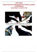 Human Resources Management in Canada &ndash; Test Bank &lpar;Dessler G&period;&comma; Cole N&period;&rpar; &ndash; Complete Exam Preparation Material