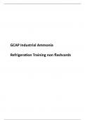 GCAP Industrial Ammonia Refrigeration Training non flashcards